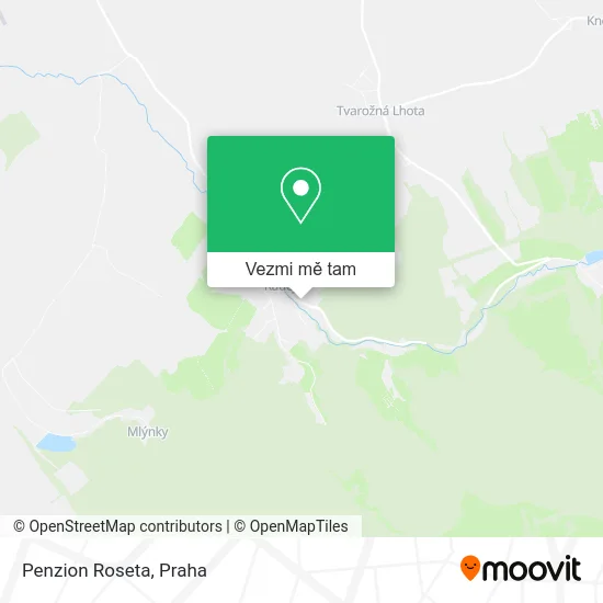Penzion Roseta mapa