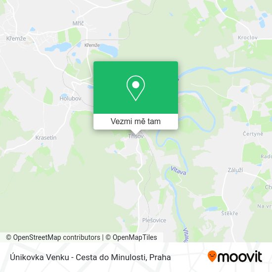 Únikovka Venku - Cesta do Minulosti mapa