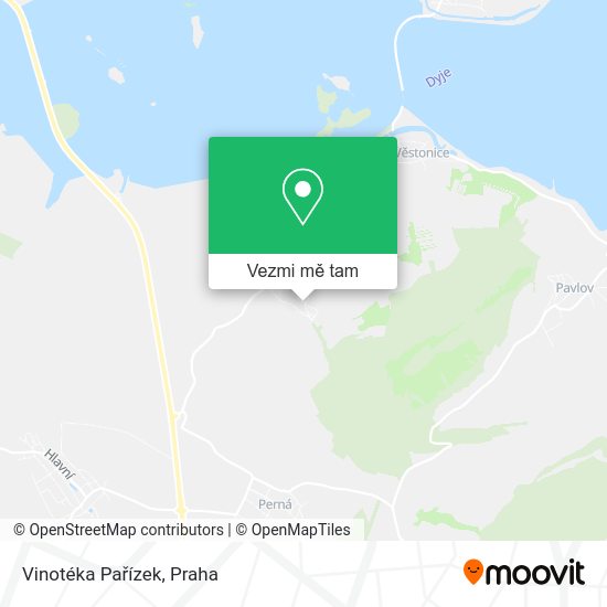 Vinotéka Pařízek mapa