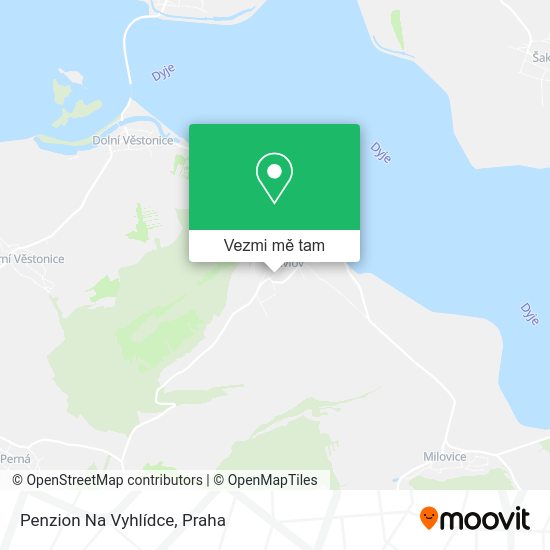 Penzion Na Vyhlídce mapa