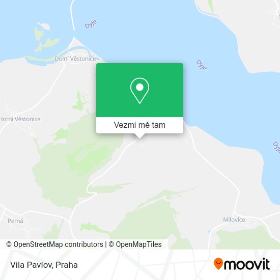 Vila Pavlov mapa