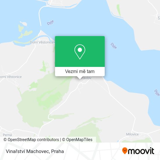 Vinařství Machovec mapa