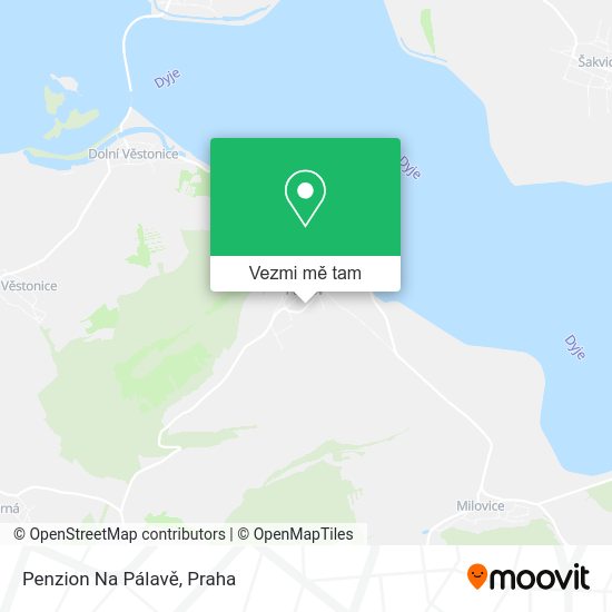 Penzion Na Pálavě mapa