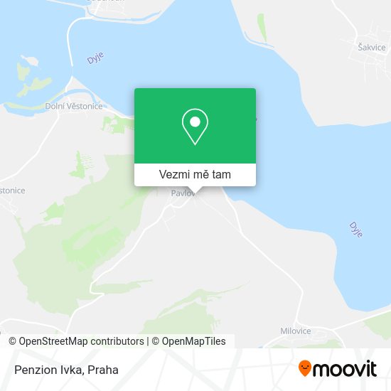 Penzion Ivka mapa