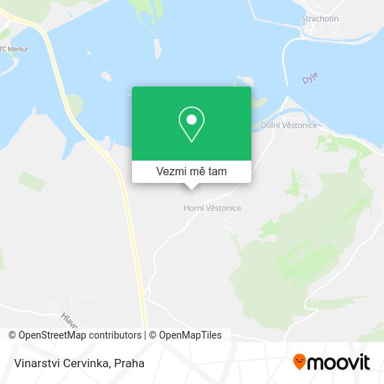 Vinarstvi Cervinka mapa