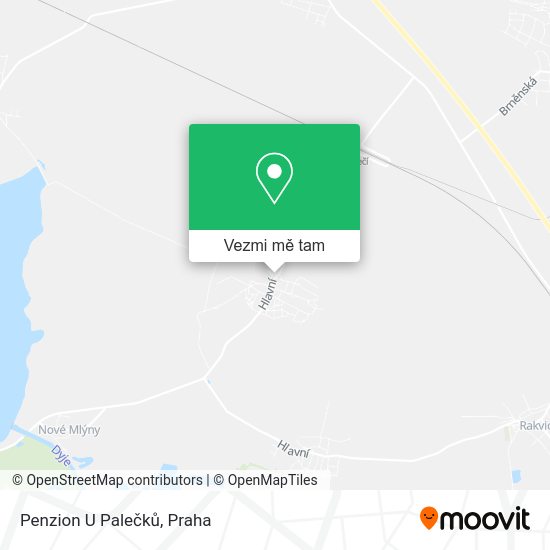 Penzion U Palečků mapa