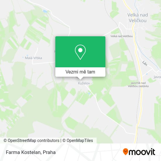 Farma Kostelan mapa