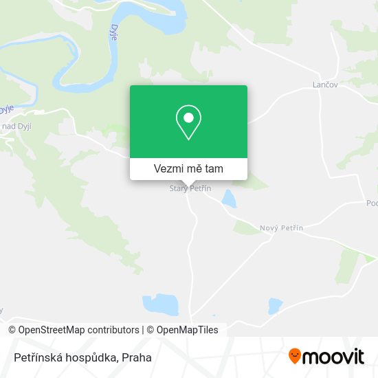 Petřínská hospůdka mapa