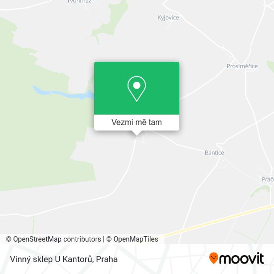 Vinný sklep U Kantorů mapa
