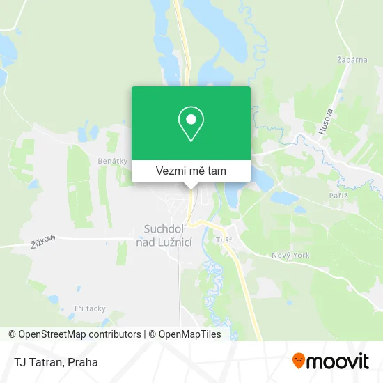 TJ Tatran mapa
