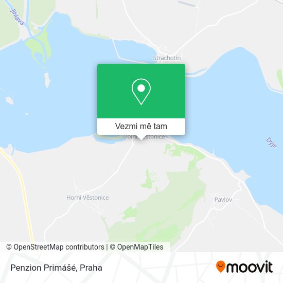 Penzion Primášé mapa