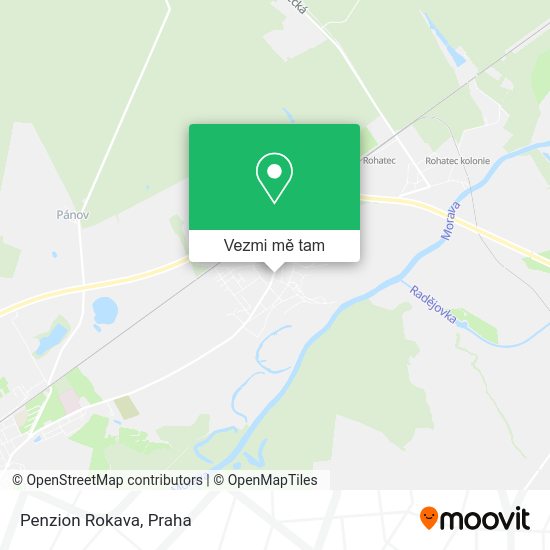 Penzion Rokava mapa