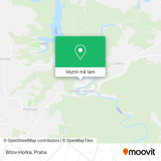 Bítov-Horka mapa