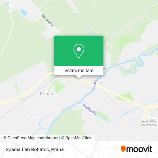 Spadia Lab Rohatec mapa