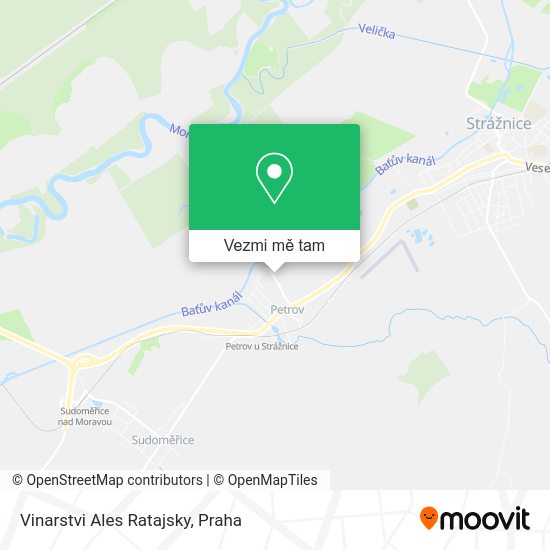 Vinarstvi Ales Ratajsky mapa