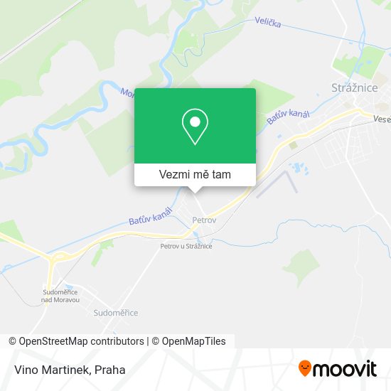 Vino Martinek mapa