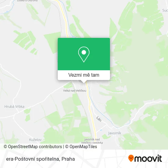 era-Poštovní spořitelna mapa