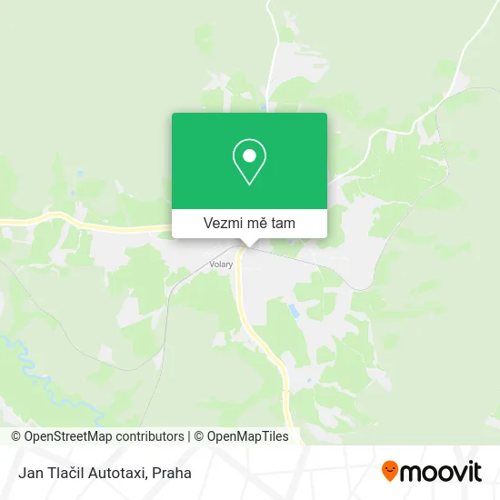 Jan Tlačil Autotaxi mapa