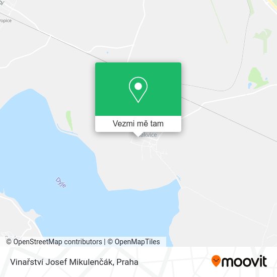 Vinařství Josef Mikulenčák mapa