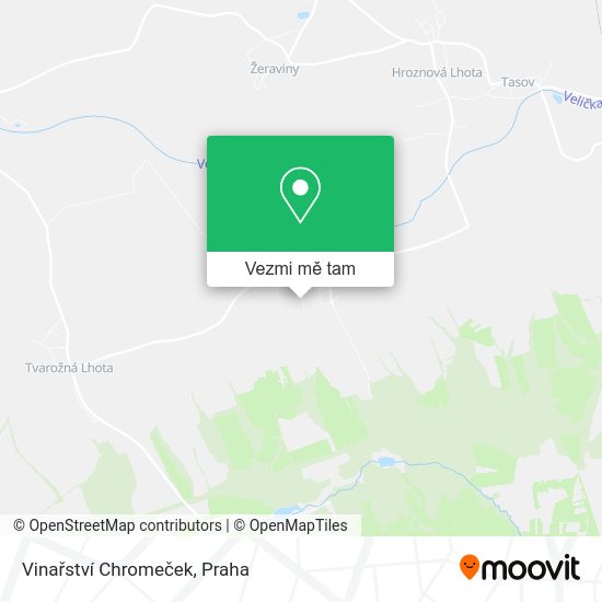 Vinařství Chromeček mapa