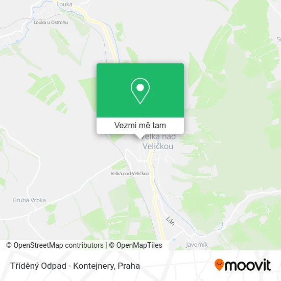 Tříděný Odpad - Kontejnery mapa