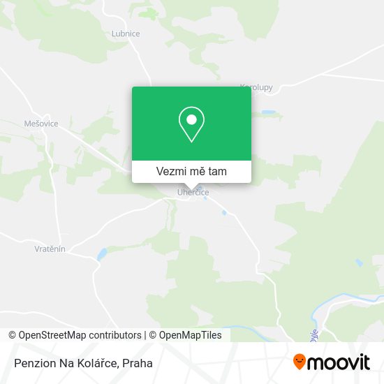 Penzion Na Kolářce mapa