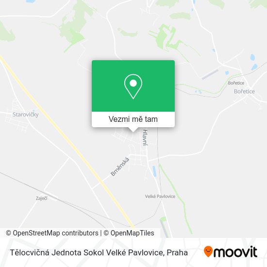 Tělocvičná Jednota Sokol Velké Pavlovice mapa