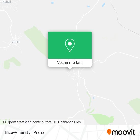 Bíza-Vinařství mapa