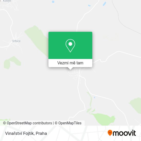 Vinařství Fojtík mapa