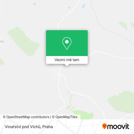 Vinařství pod Víchů mapa
