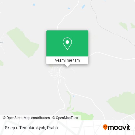 Sklep u Templářských mapa