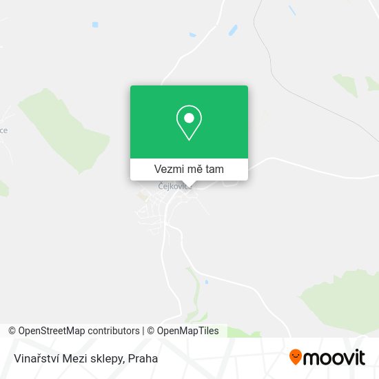 Vinařství Mezi sklepy mapa