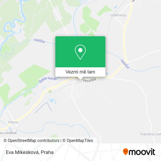 Eva Mikesková mapa