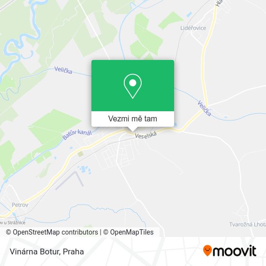 Vinárna Botur mapa