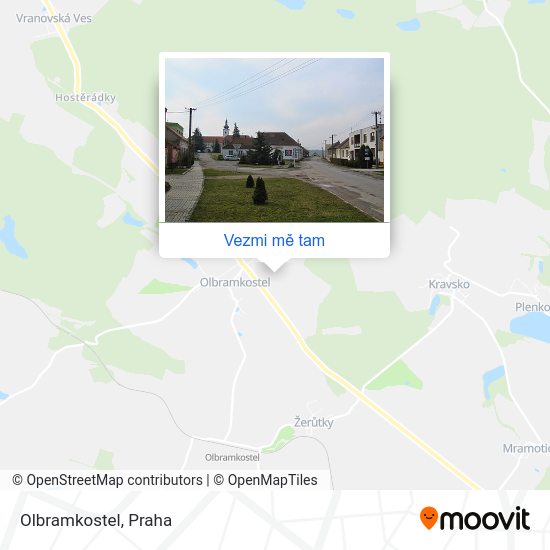Olbramkostel mapa
