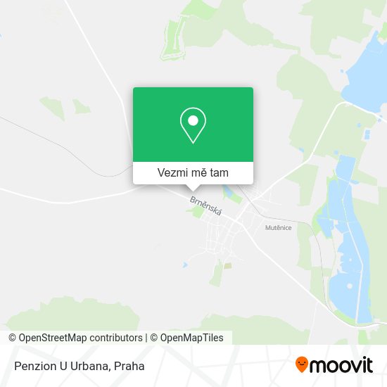 Penzion U Urbana mapa