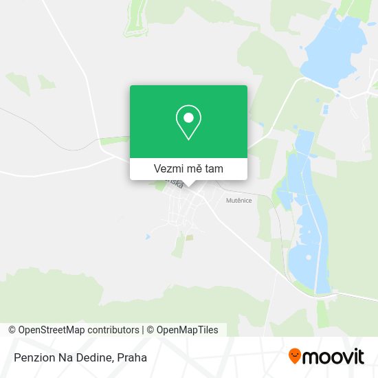 Penzion Na Dedine mapa