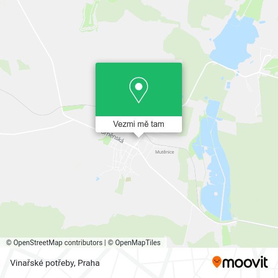 Vinařské potřeby mapa