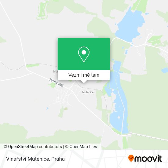 Vinařství Mutěnice mapa