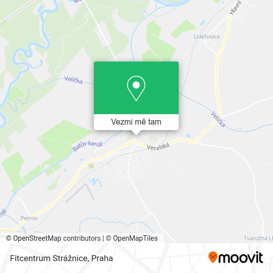 Fitcentrum Strážnice mapa