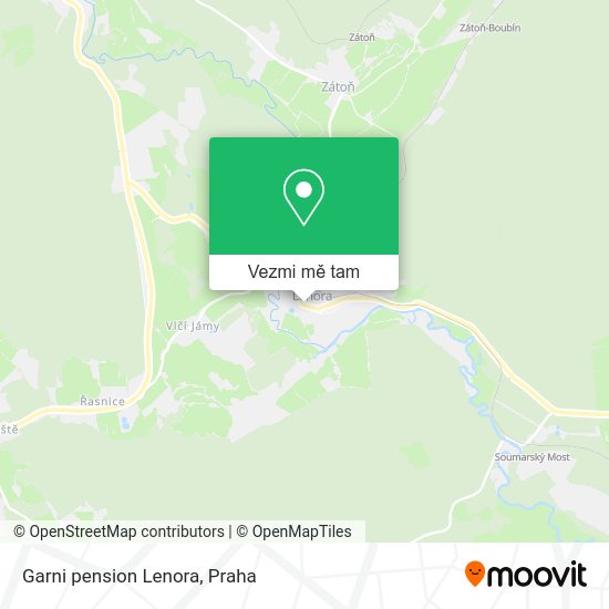 Garni pension Lenora mapa