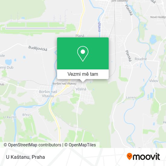 U Kaštanu mapa