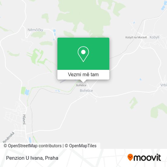 Penzion U Ivana mapa