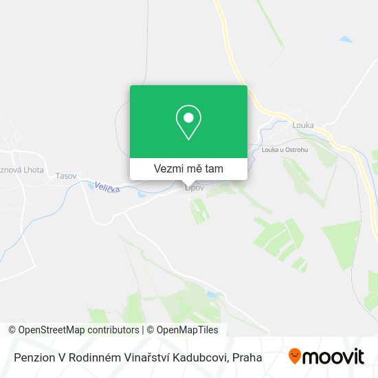 Penzion V Rodinném Vinařství Kadubcovi mapa