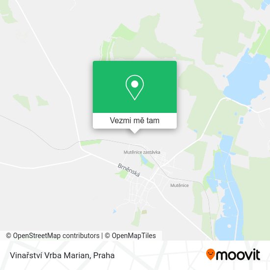Vinařství Vrba Marian mapa