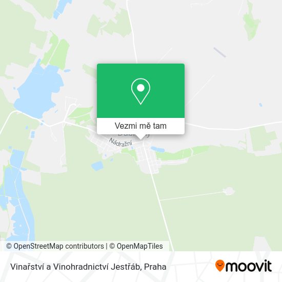 Vinařství a Vinohradnictví Jestřáb mapa