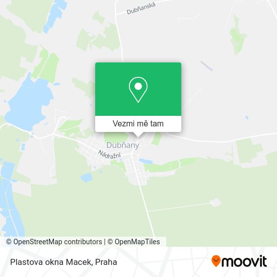 Plastova okna Macek mapa