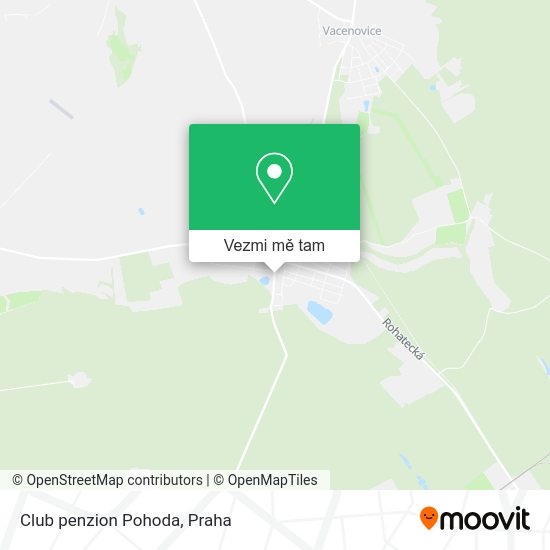 Club penzion Pohoda mapa