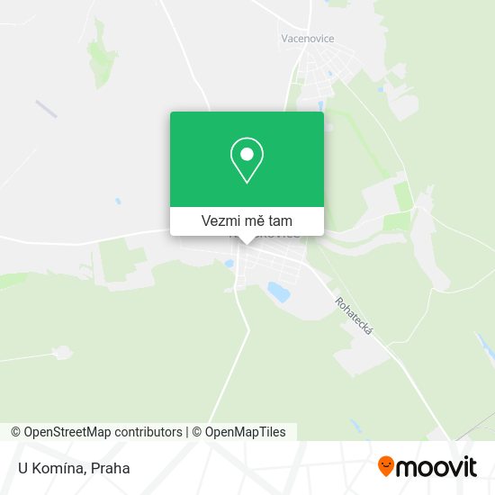 U Komína mapa