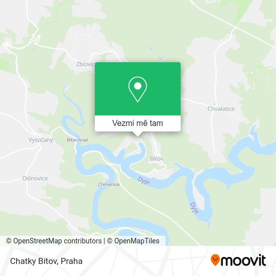 Chatky Bitov mapa